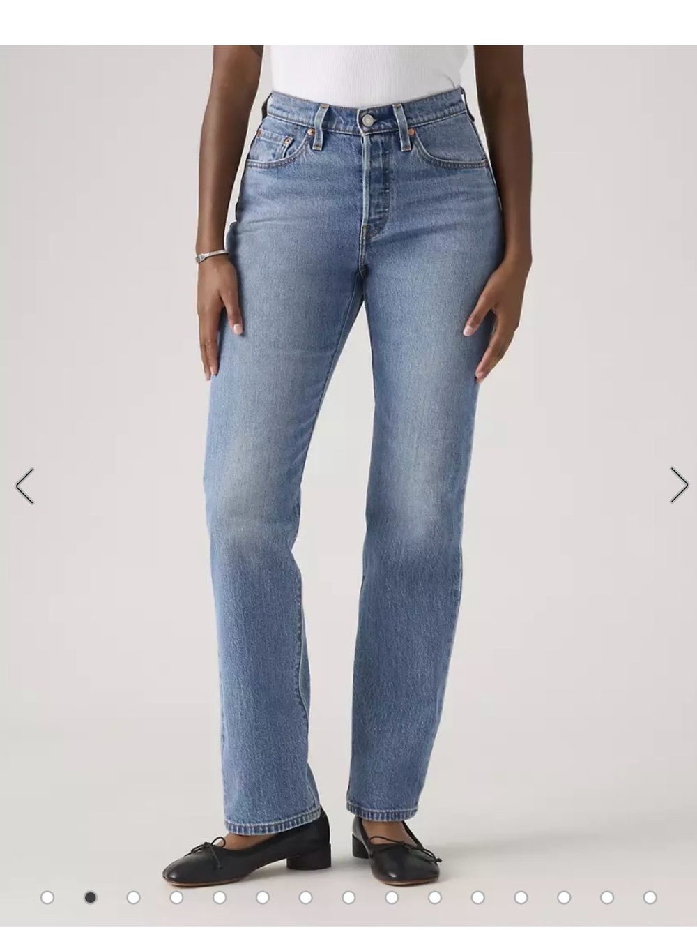 Levi's Women's 501 curve Jeans in Light Blue Denim